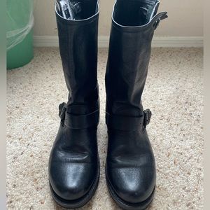 FRYE black leather boots size 9